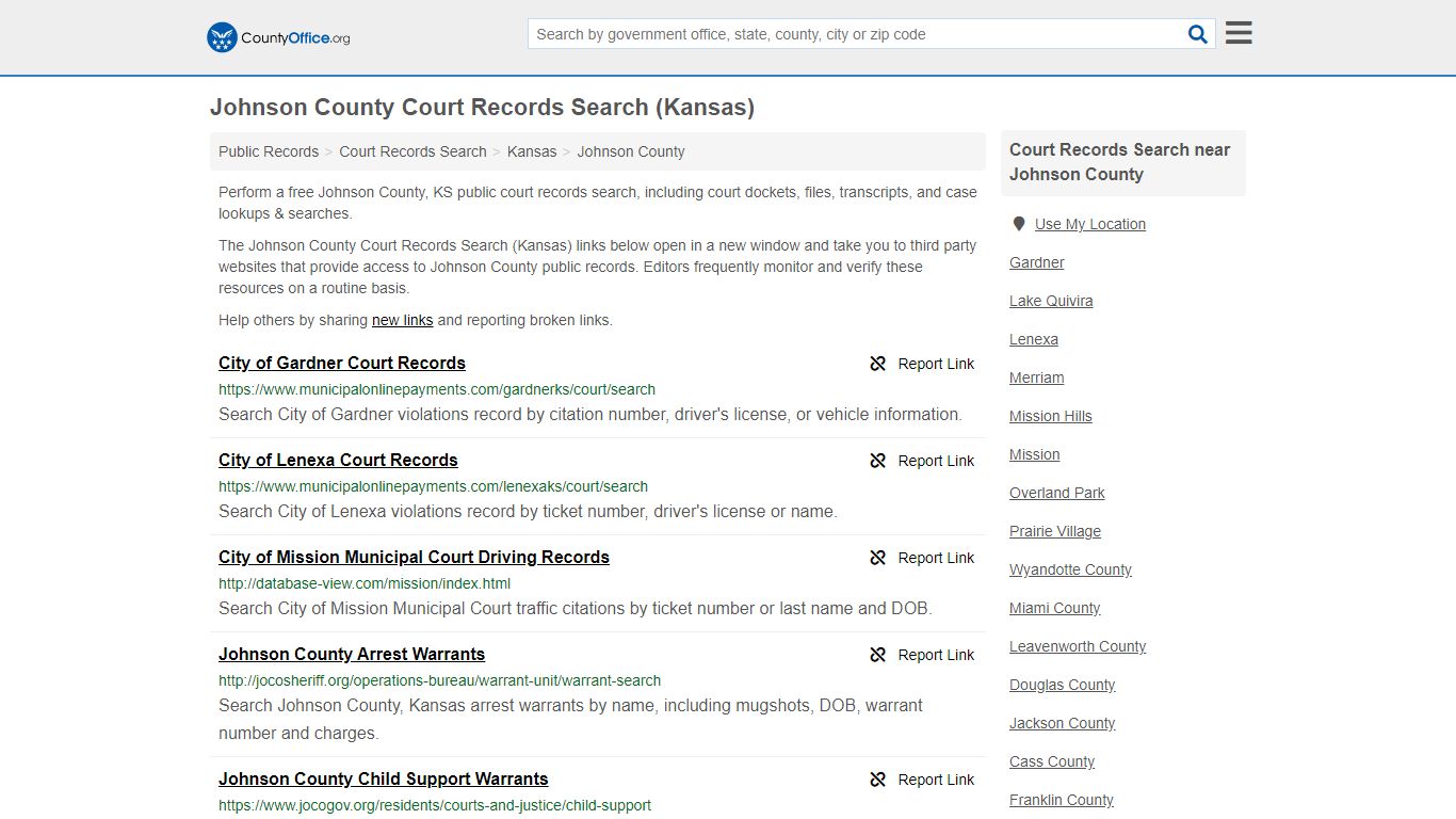 Court Records Search - Johnson County, KS (Adoptions ...